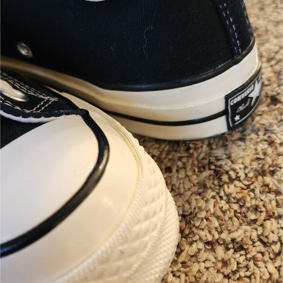 Authentic Converse Chuck 70 Hi Men's 10.5 Classic Black & White EUC - Picture 11 of 13